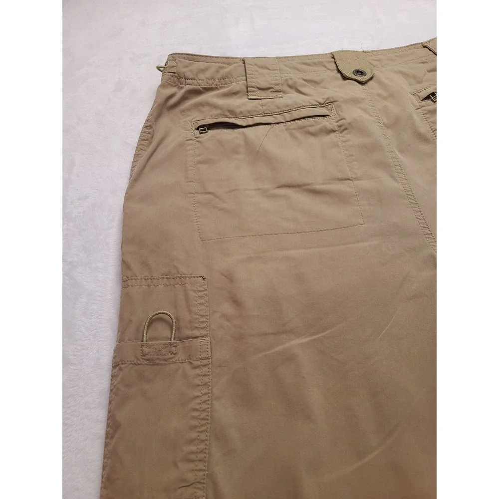 Sonoma Life Style Convertible Cargo Pants Men's‎ 36x34 Khaki Tan Zip Off Hiking